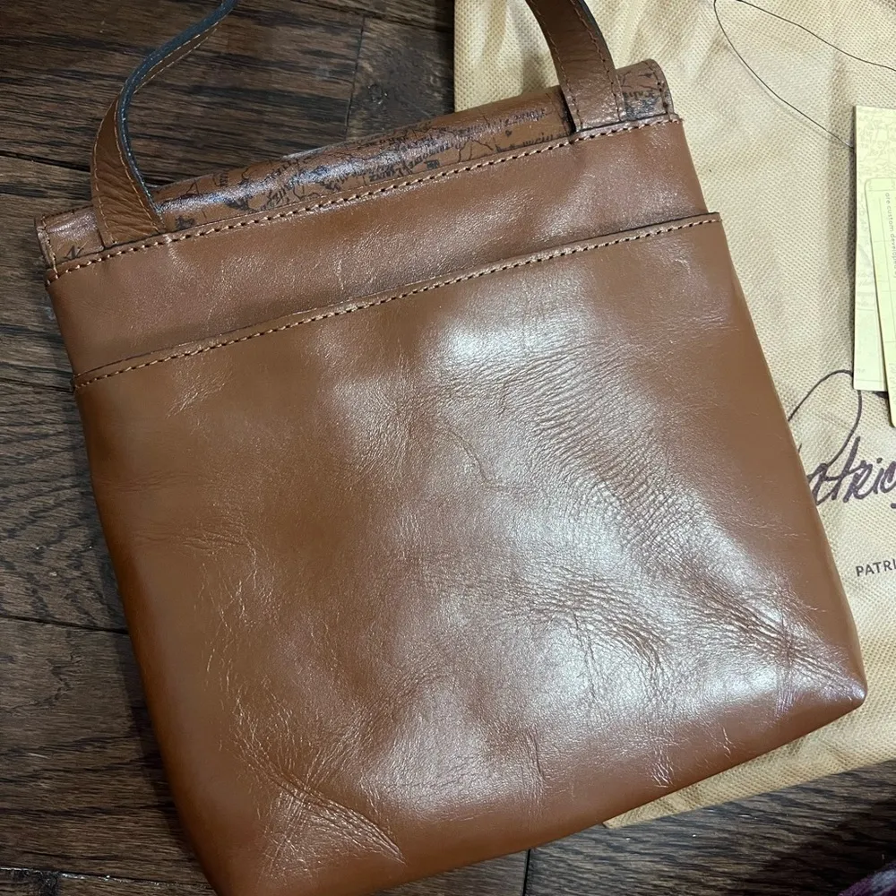 Patricia Nash Tan Leather Crossbody Bag - Image 7