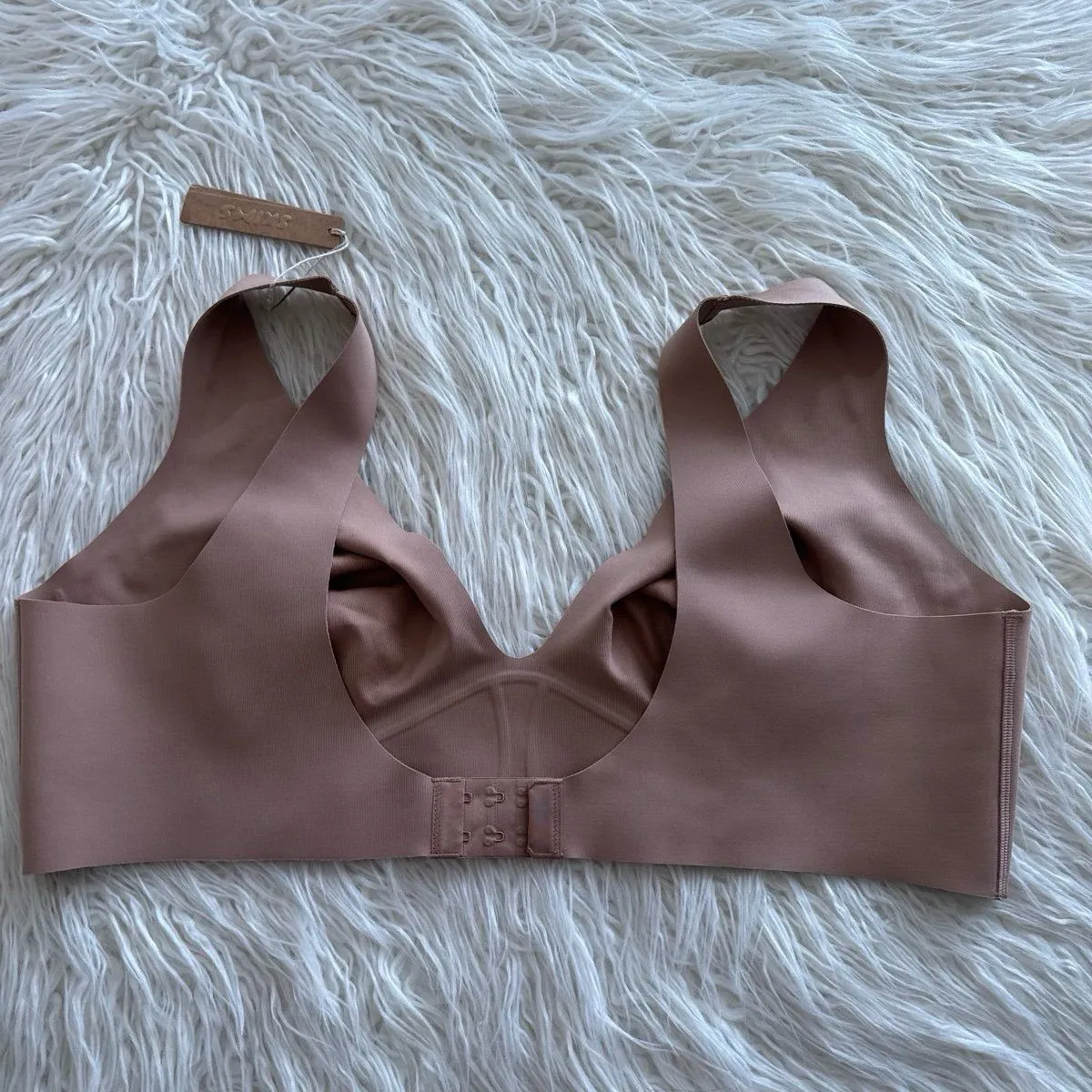 Skims Bonded Corset Group Plunge Bralette Sienna Size 4X - Image 6