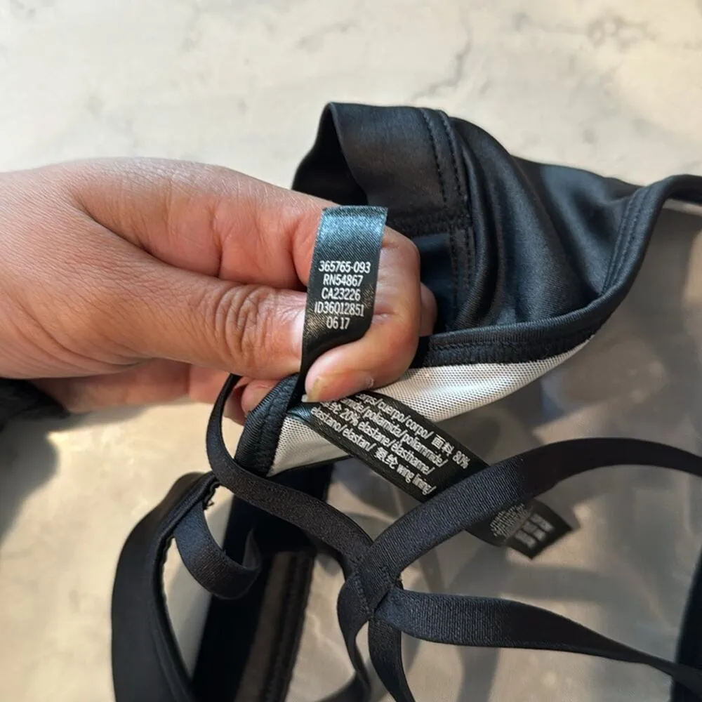 Victoria Sport black laser cut bralette sports bra adjustable size XS - Image 8