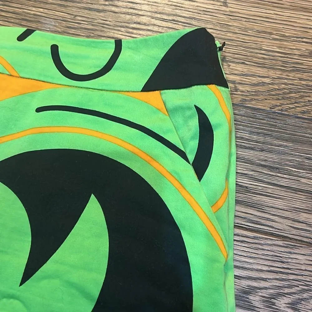 LoudMouth Ladies Skort Green‎ and Orange Size US 10 C29 Green - Image 3