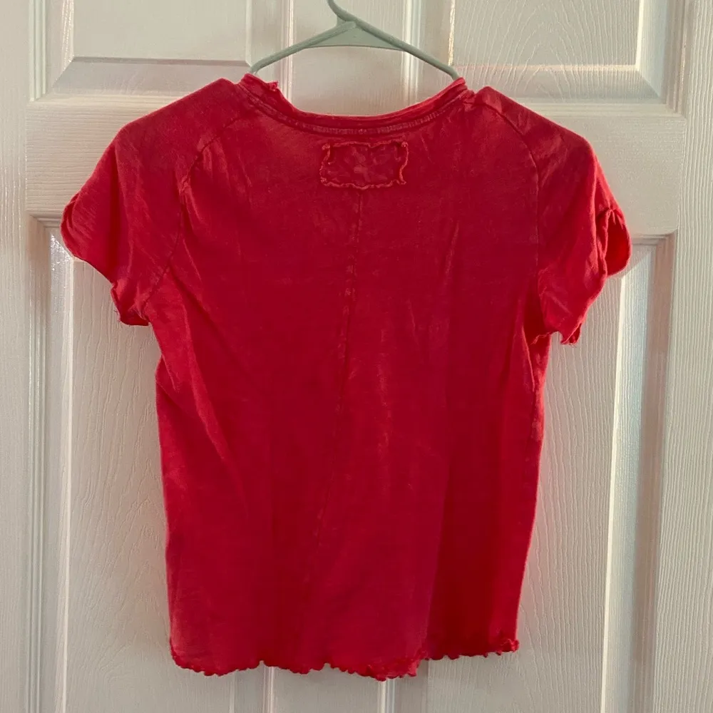 Free People- Be My Baby Tee - M - Hot Pink - Image 3
