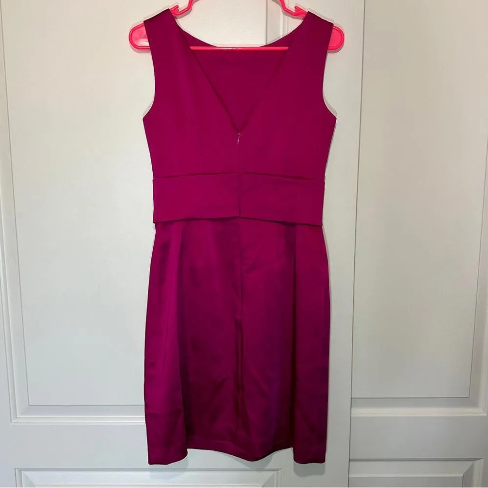 Kay Unger Satin Mini‎ Dress BeJeweled Embellished Semi Formal Wedding Guest 4 - Image 2