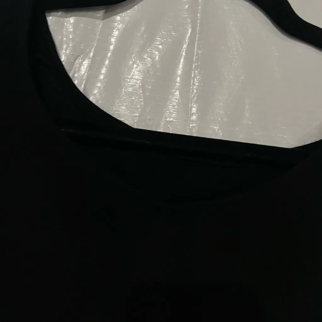 Eileen Fisher Black Short Sleeve T-Shirt Dress Size Small - Image 3