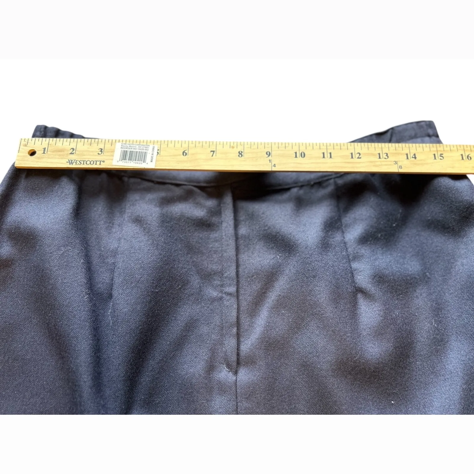 Vintage Giorgio Sant Angelo Black Wool Blazer Skirt Suit Set Double Breasted Size 14 - Image 9