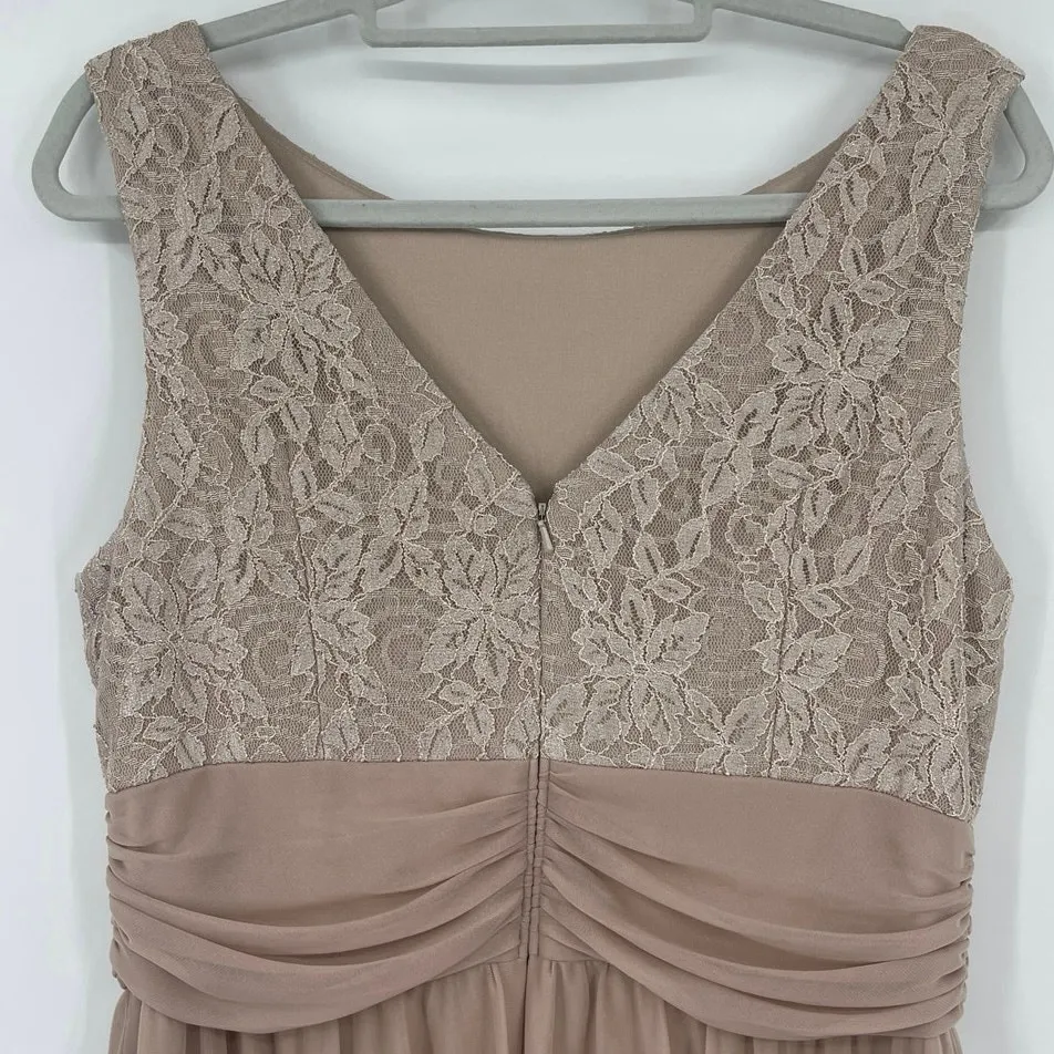 Jessica Howard Lace Chiffon Party Dress Sz 16 Romantic Wedding Formal Glitter - Image 8