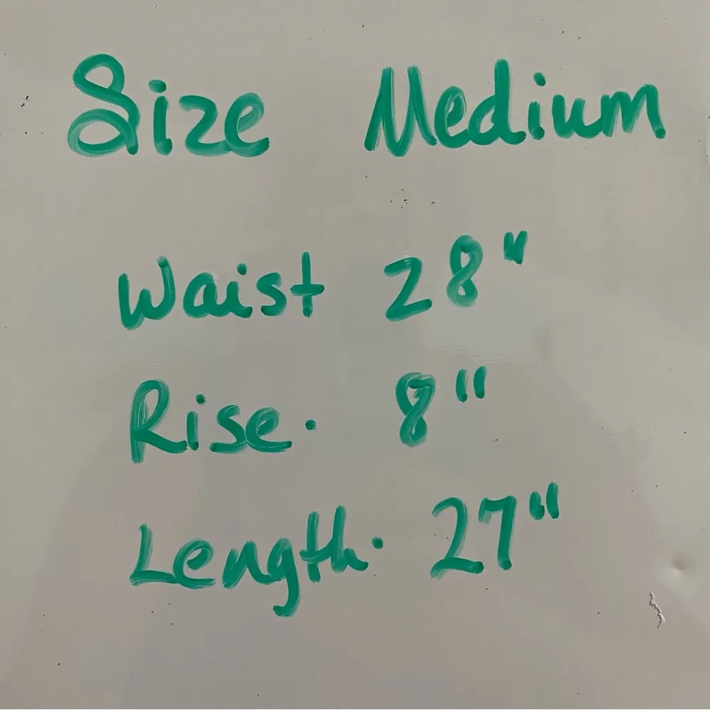 ATHLETIC WORKS Leggings Cropped Capris Size 8 Black Blue Drawstring Activewear - Image 7