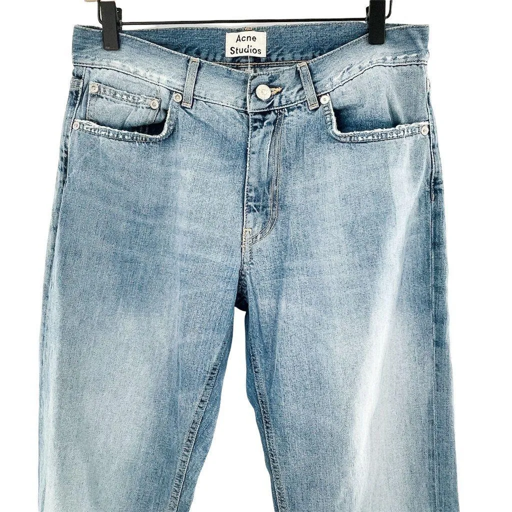 ACNE Studios Boyfriend Fit High Waisted Light Wash Boy Water Jeans - Image 7