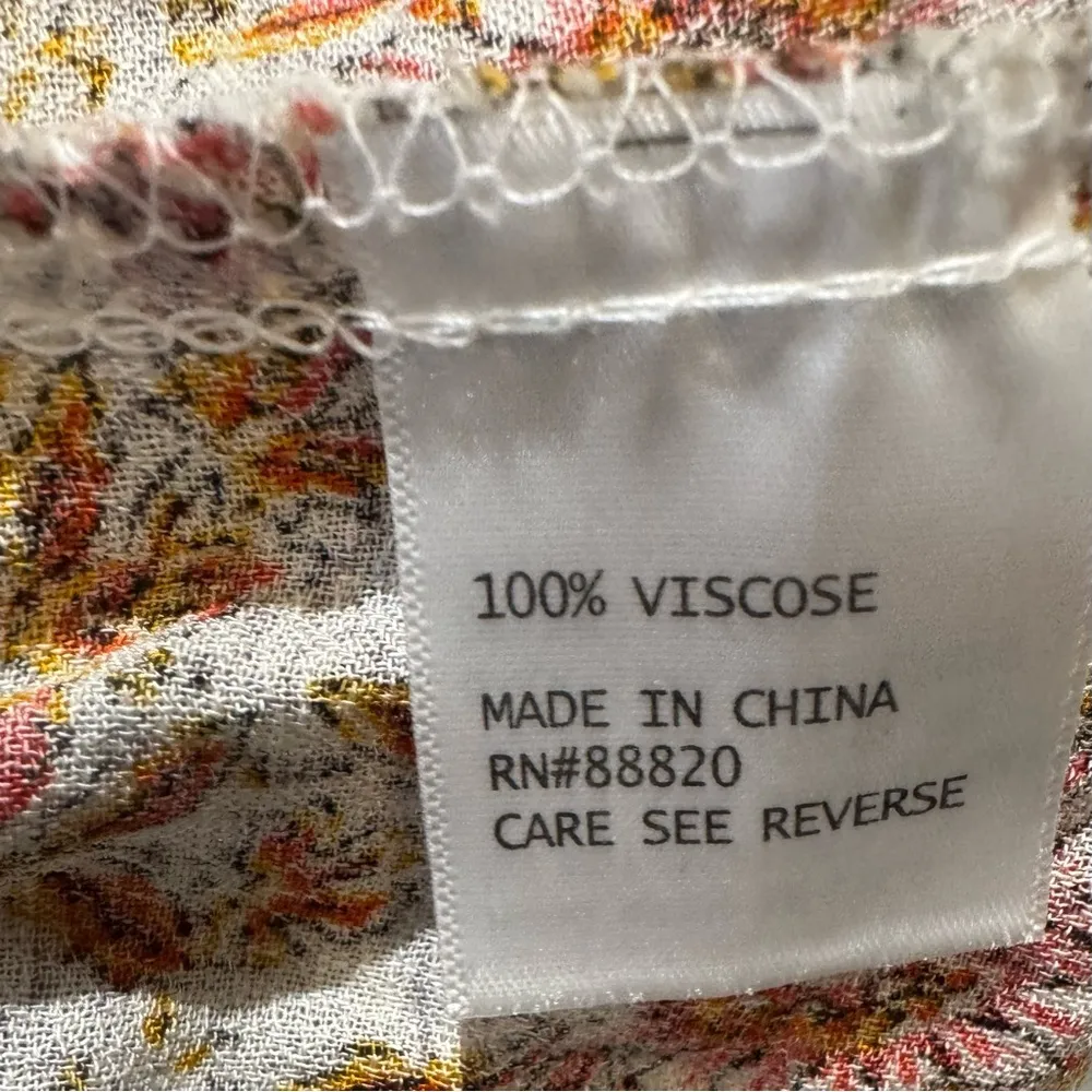 Cynthia Rowley Cottagecore floral off shoulder mini dress size medium - Image 7