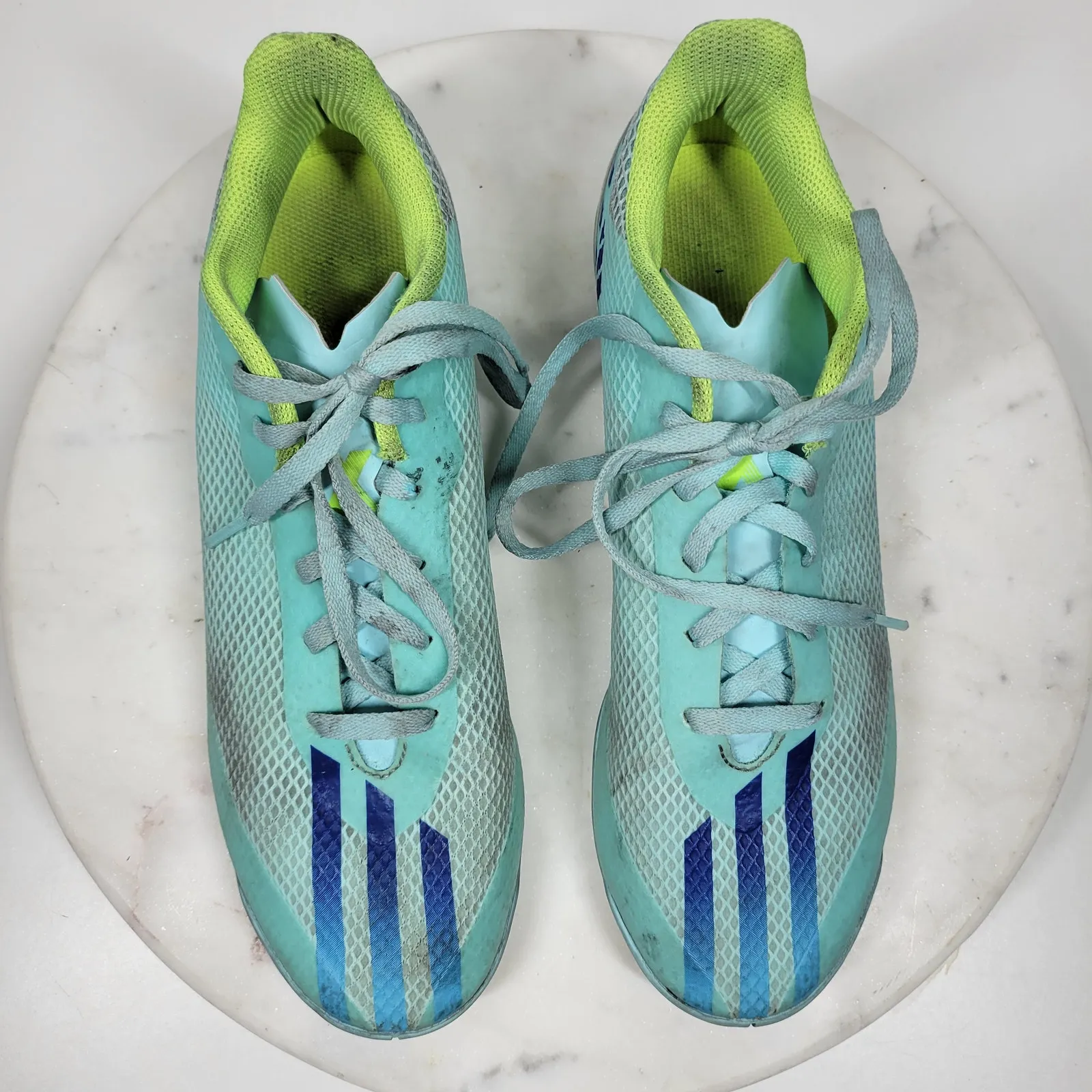 Adidas X Speedportal4 FxG Womens Indoor Soccer Football Cleats 8 Aqua Blue Laces - Image 14