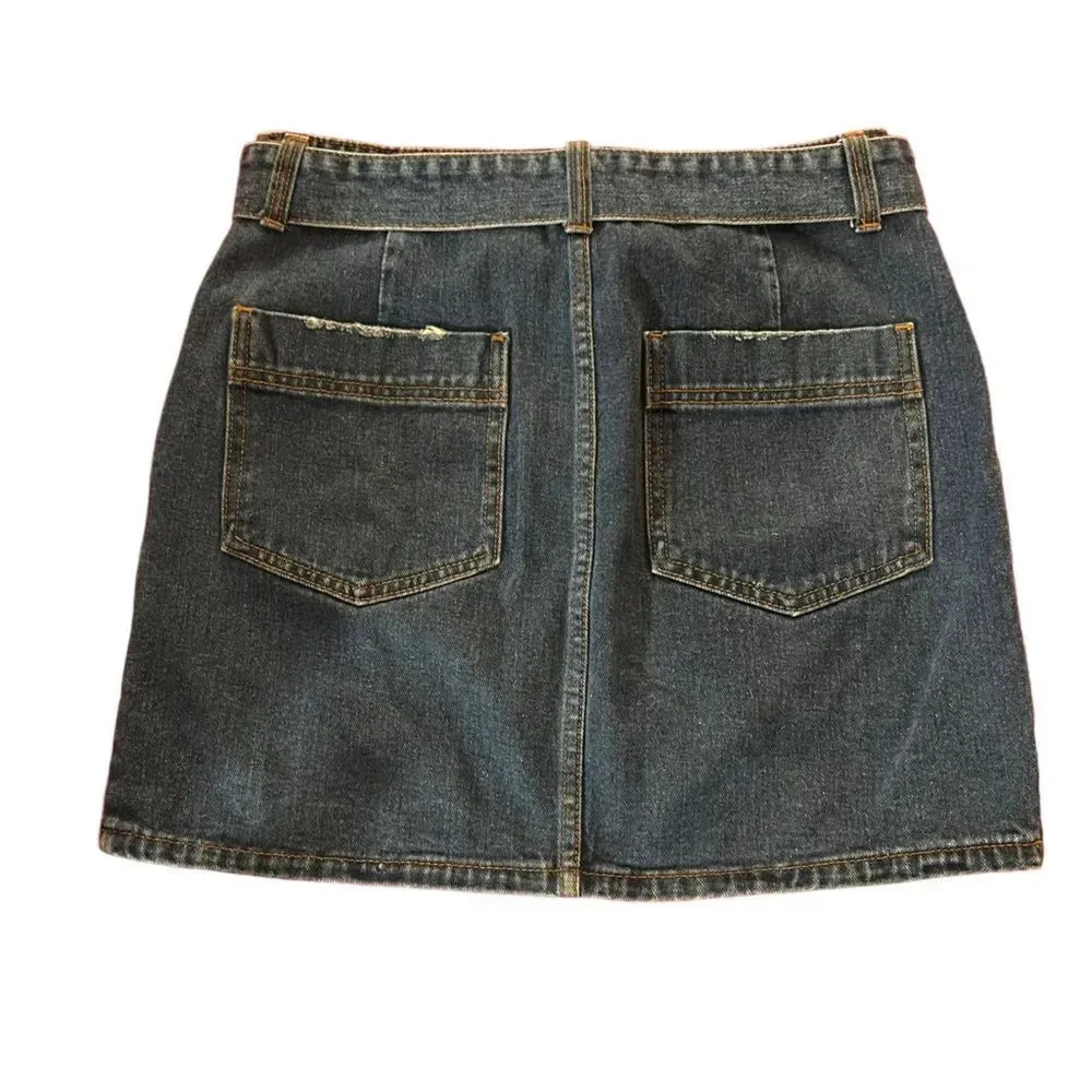 Billabong Live Simple Indigo Denim Skirt‎ Dark Wash Size 29 - Image 7