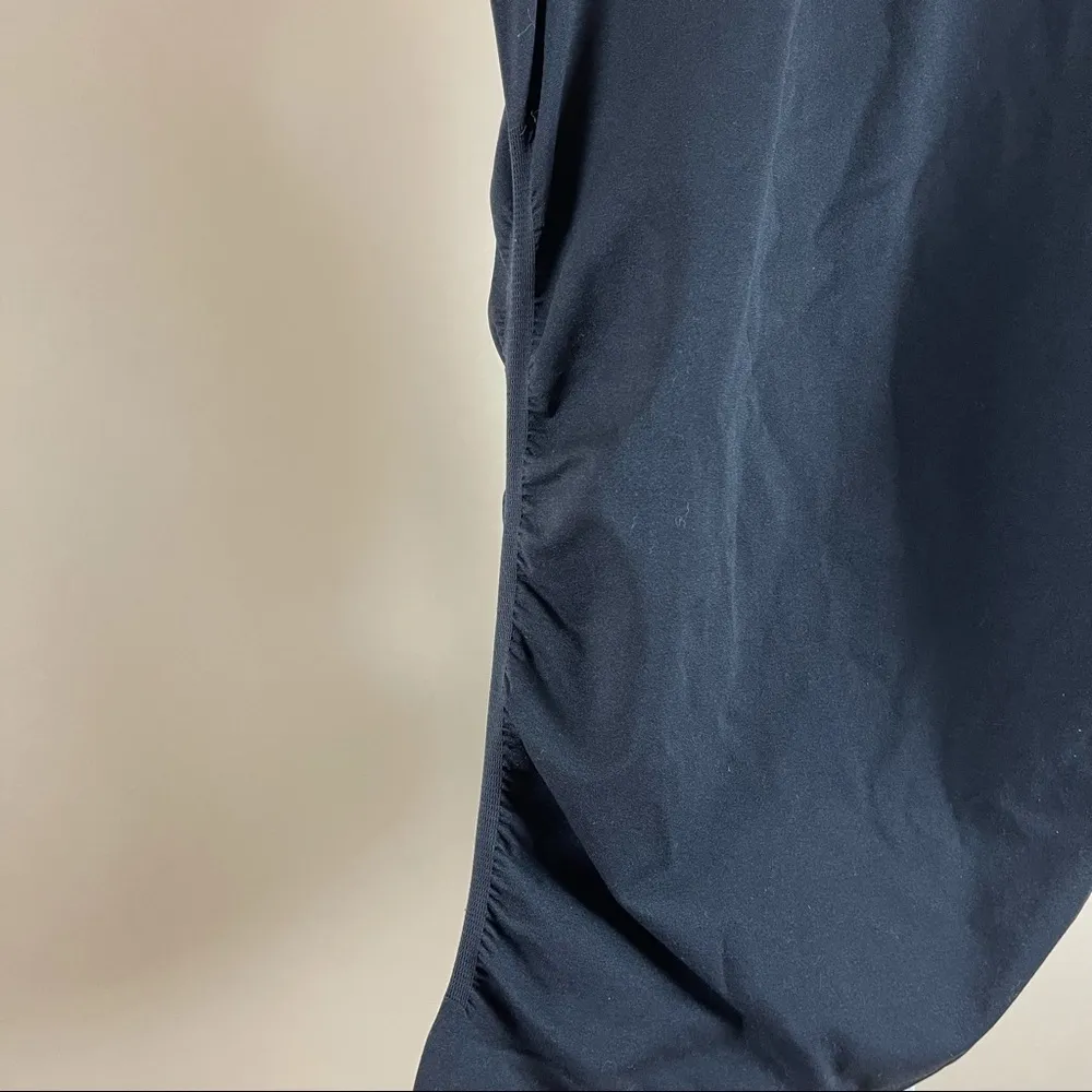 BeMaternity Medium Large Ruched Scoop Neck Racerback Tank Top Soft Smooth Black Size undefined - Image 3