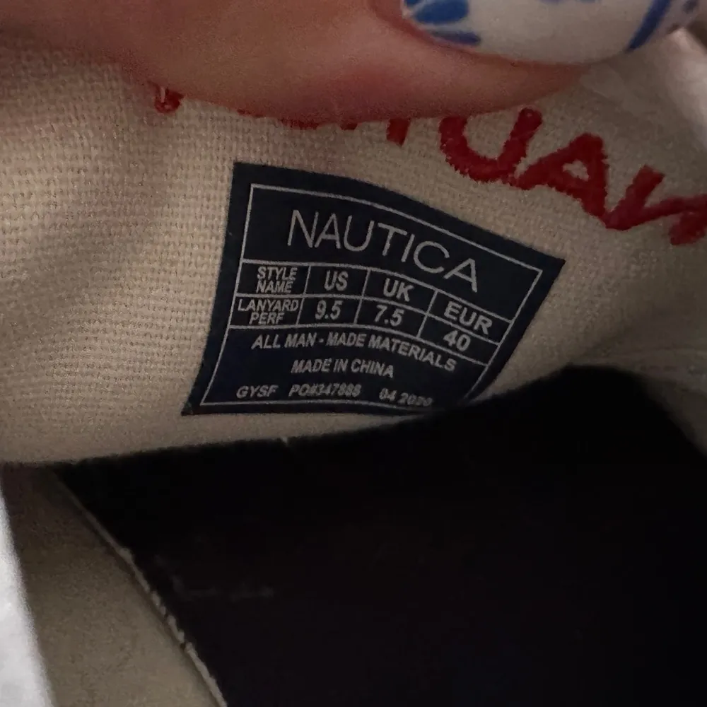 Nautica Lanyard Performance Red & White Women’s Sneakers, Size 9.5 - Image 7