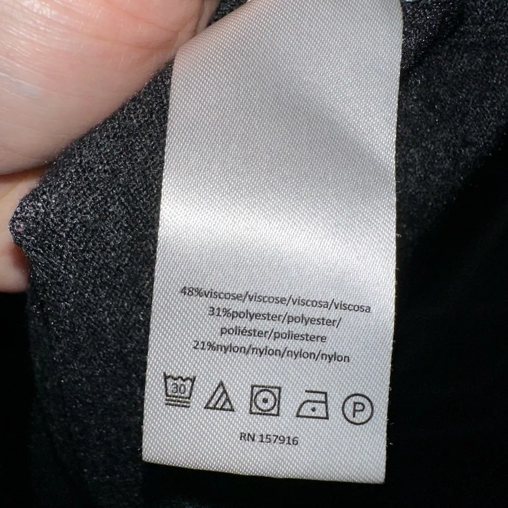 H by Halston Scoopneck Long Sleeve Dark Grey Sweater Dress - Image 9