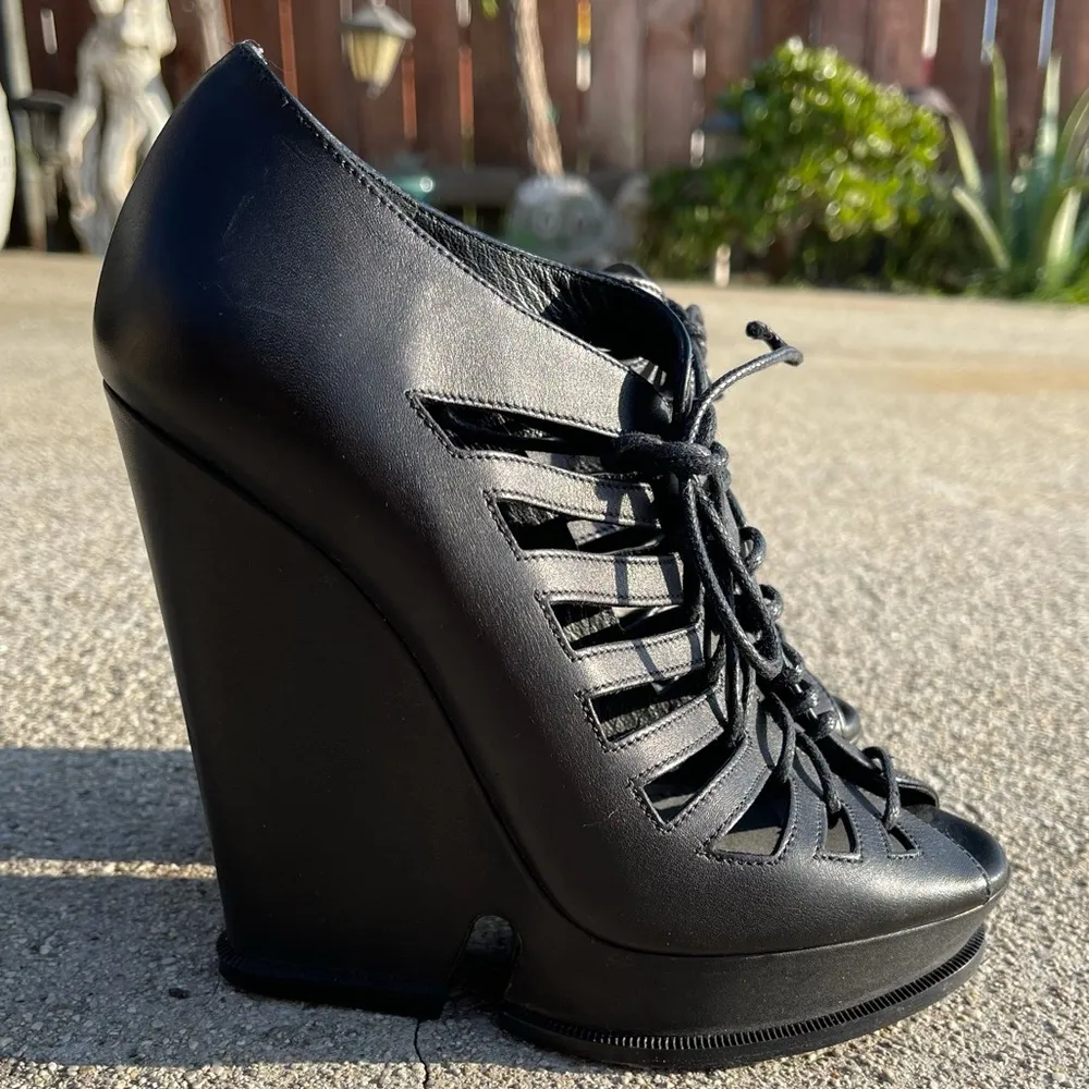 YSL Hortense Wedge Heels - Image 9