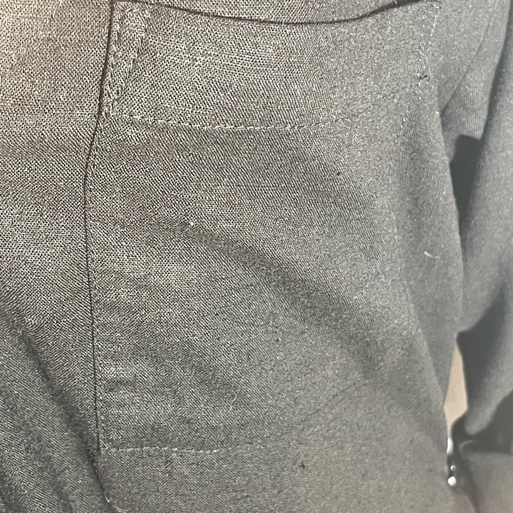 YFB Young Fabulous & Broke Black Linen Blend Maxi Shirt Dress Size M - Image 6