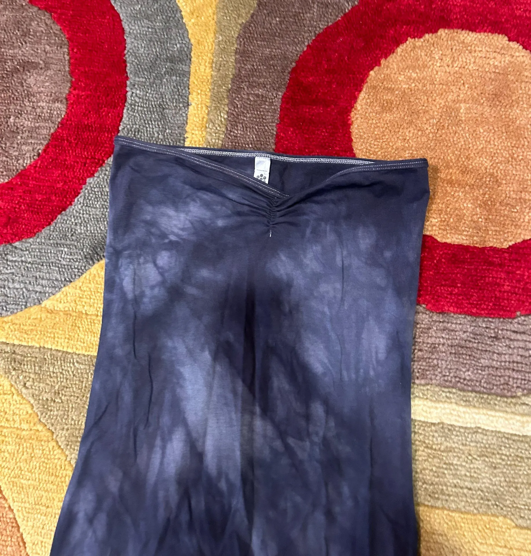 Y2K Style Grey Tie Dye Strapless Midi Tube Dress Junior’s Large - Image 2