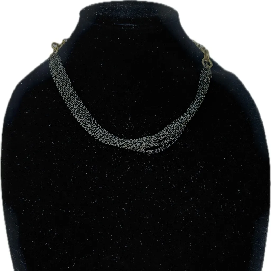 NY Collection Multi Layered Necklace Square Chain Link Gold Tone 18+3" New In🎁 - Image 5