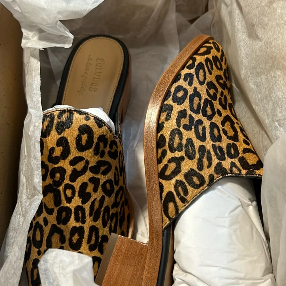 NIB Soludos Venetian Mules in leopard - Image 2