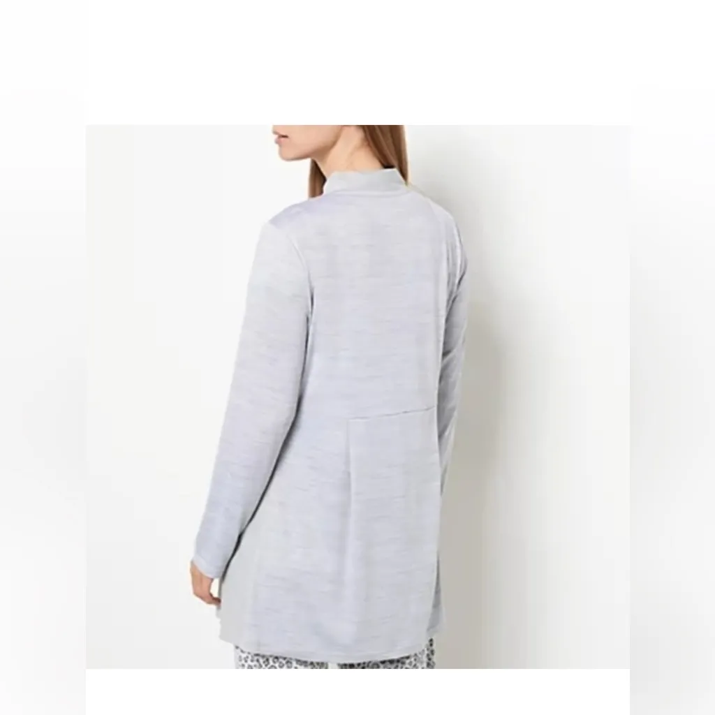 MUK LUKS Women's Cloud Knit Love to Layer Long Sleeve Open Front Cardigan P2X Gray Size 2X - Image 11