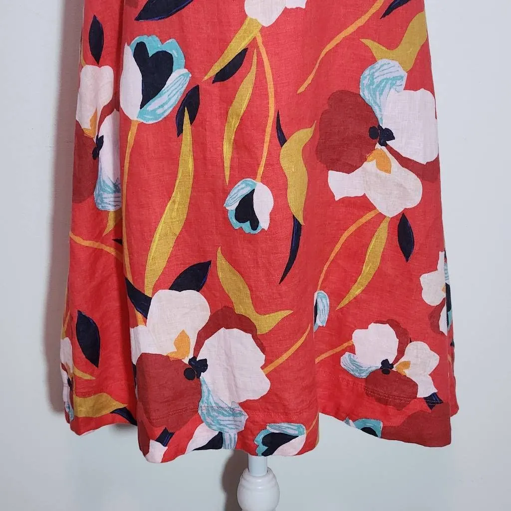 Sigrid Olsen Colorful Floral Linen Dress NWT XS Colorful Linen Dress - Image 4