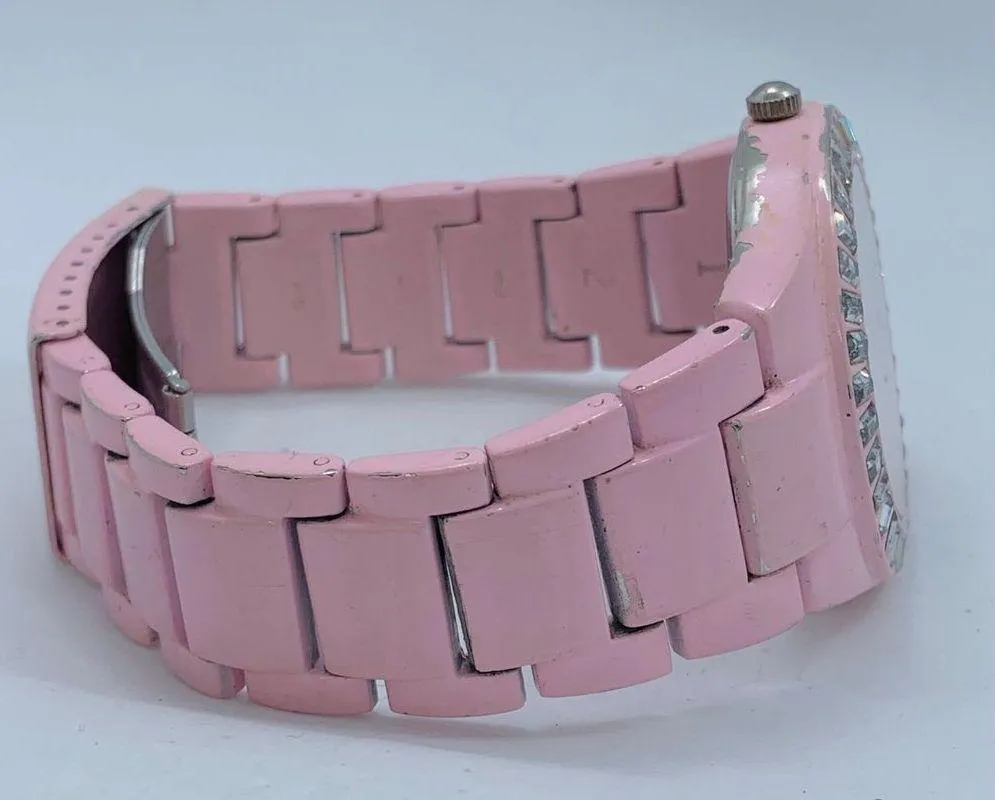 Vivani ladies 38mm Quartz analog watch pink tone dial , adjustable band up to 7. - Image 5