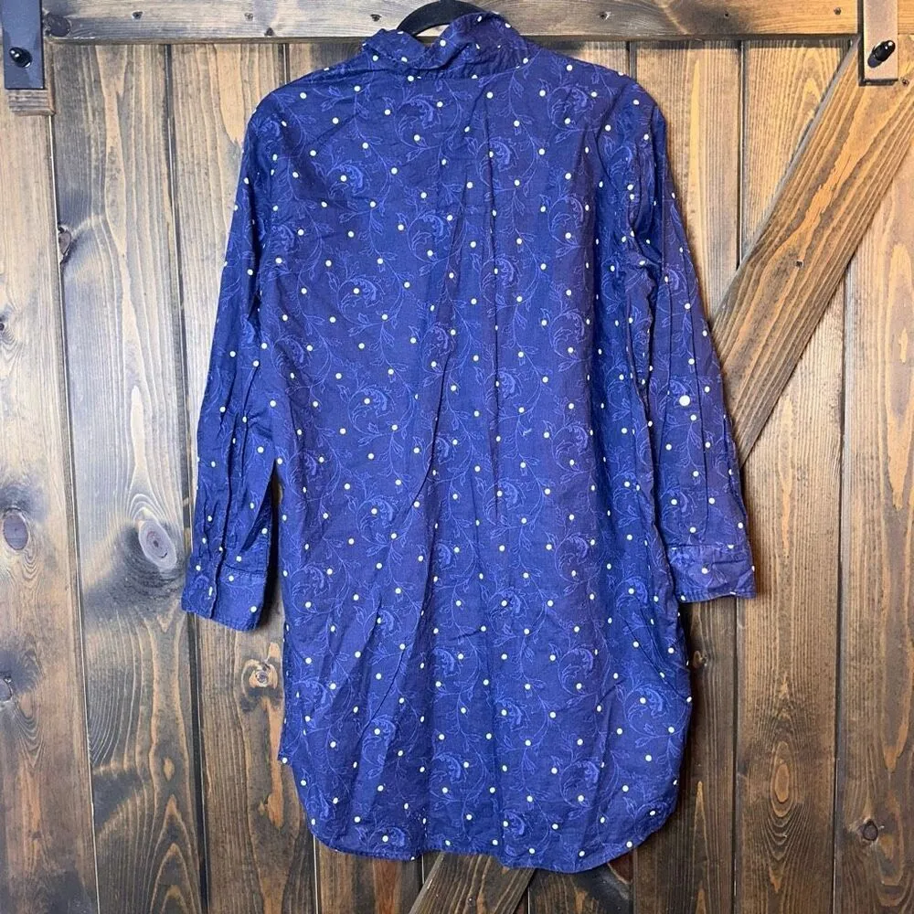 Ralph Lauren Button Up Shirt Paisley Dot Dress - Image 2