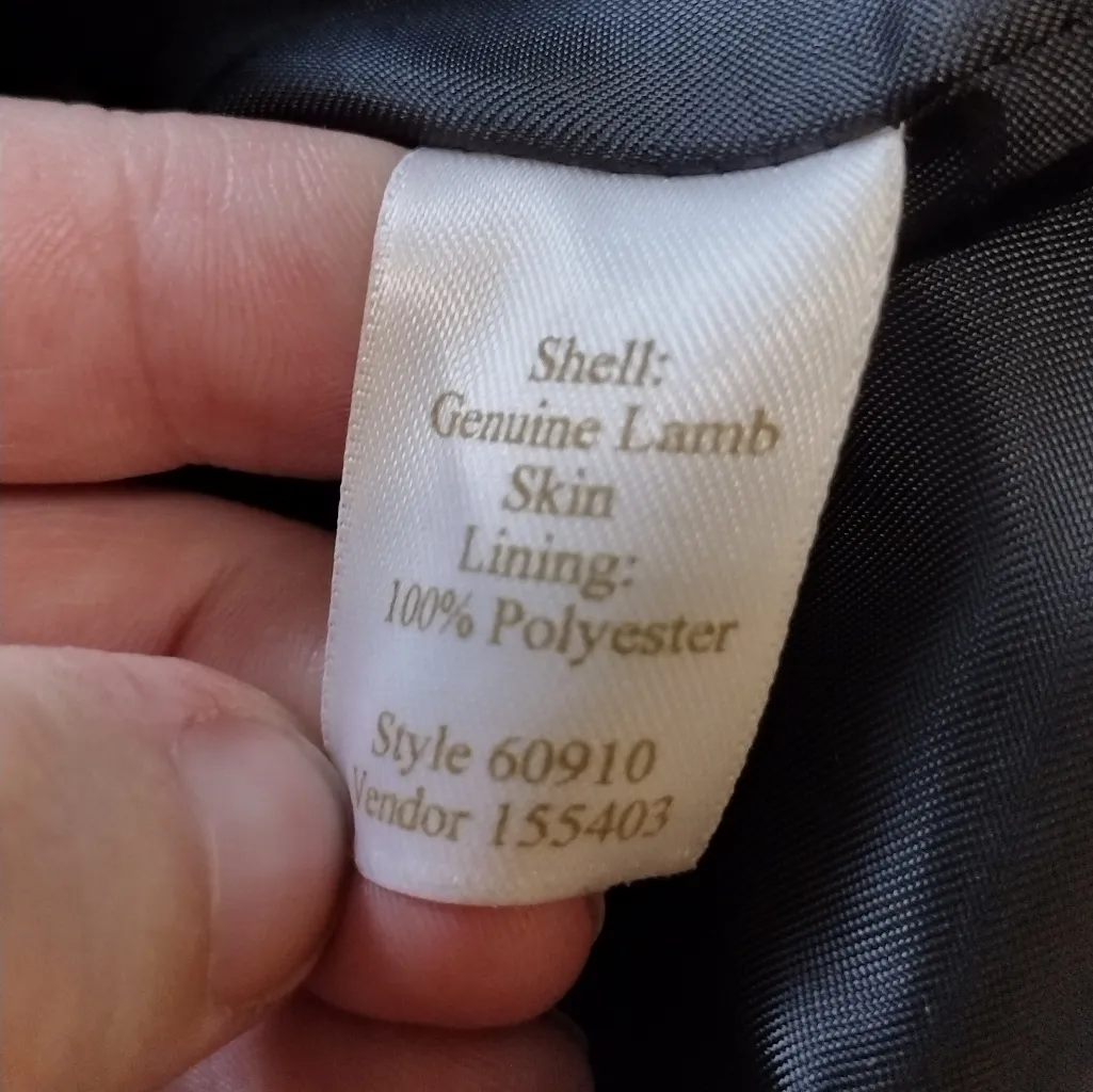 Nwot caslon lambs leather biker vest - Image 4