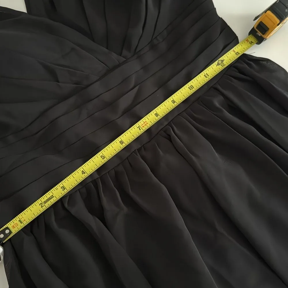 Amazon Black Maxi Dress with V-Neck and Slit NWOT - Image 8