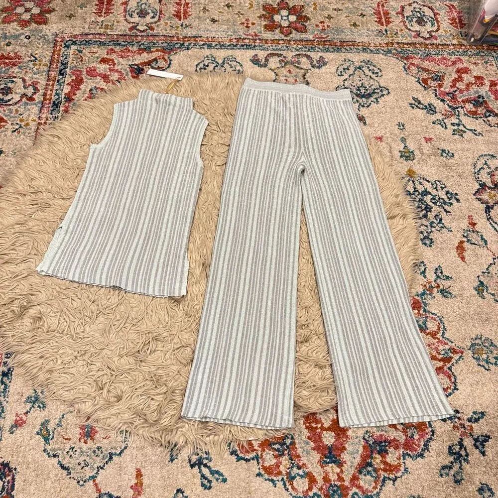 House of Harlow 1960 two piece outfit set size medium NWT Blue - Image 4