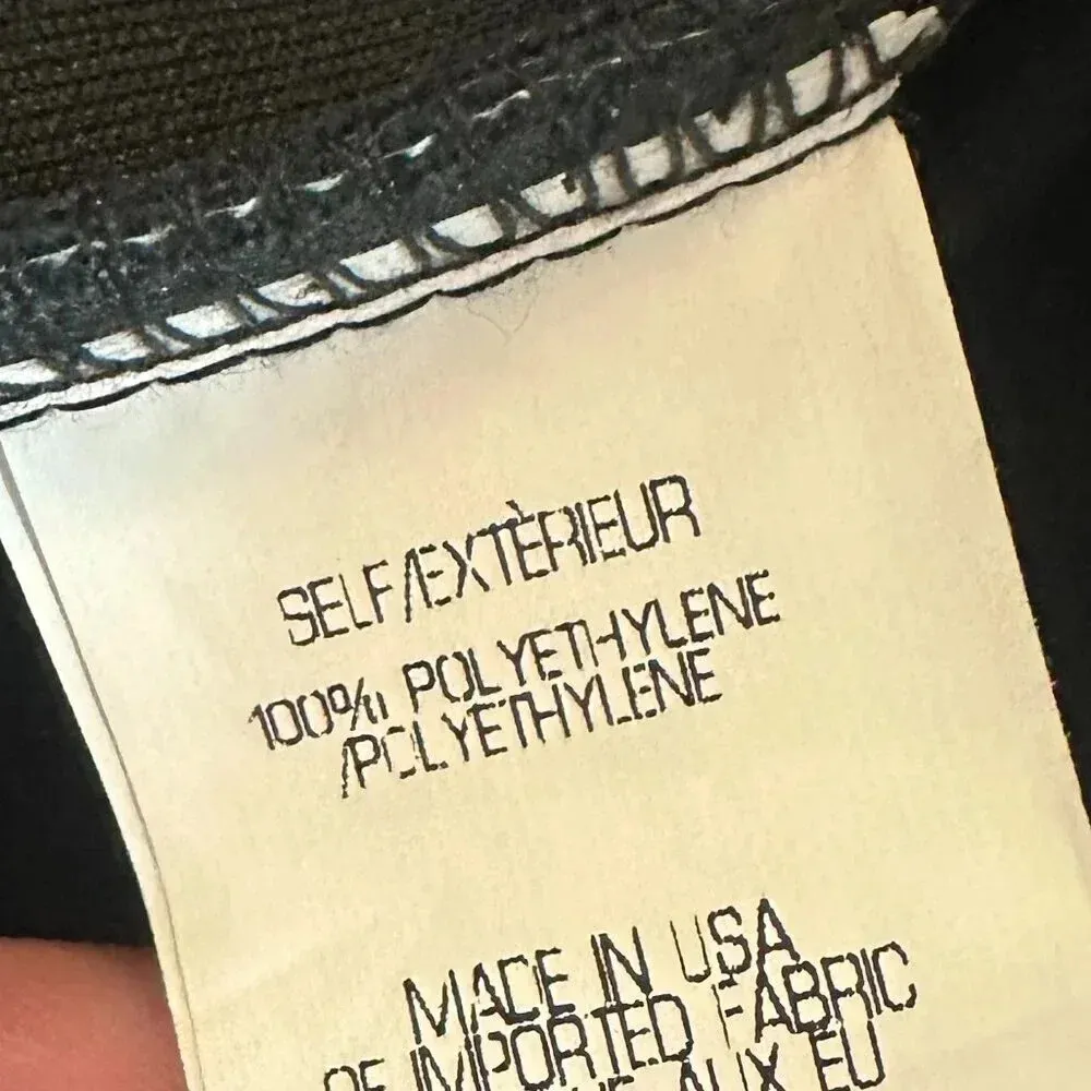 Theory 38 Windsurf Scuba Dress Black Sleeveless A-Line Half-Zip Size 10 Women's - Image 10