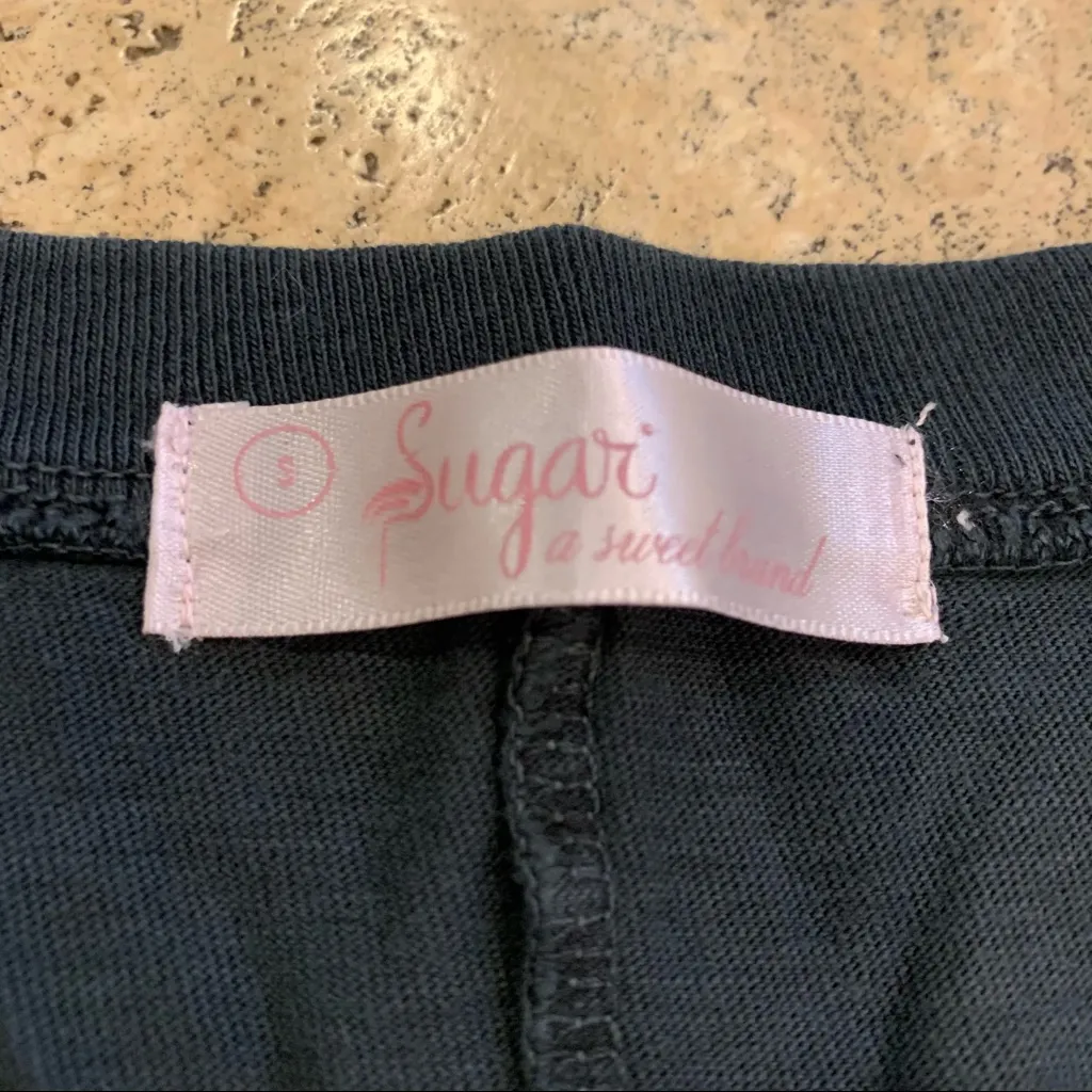 Sugar Brand Free Spirits are Expensive Tee Shirt Short Sleeve S Black - Image 3