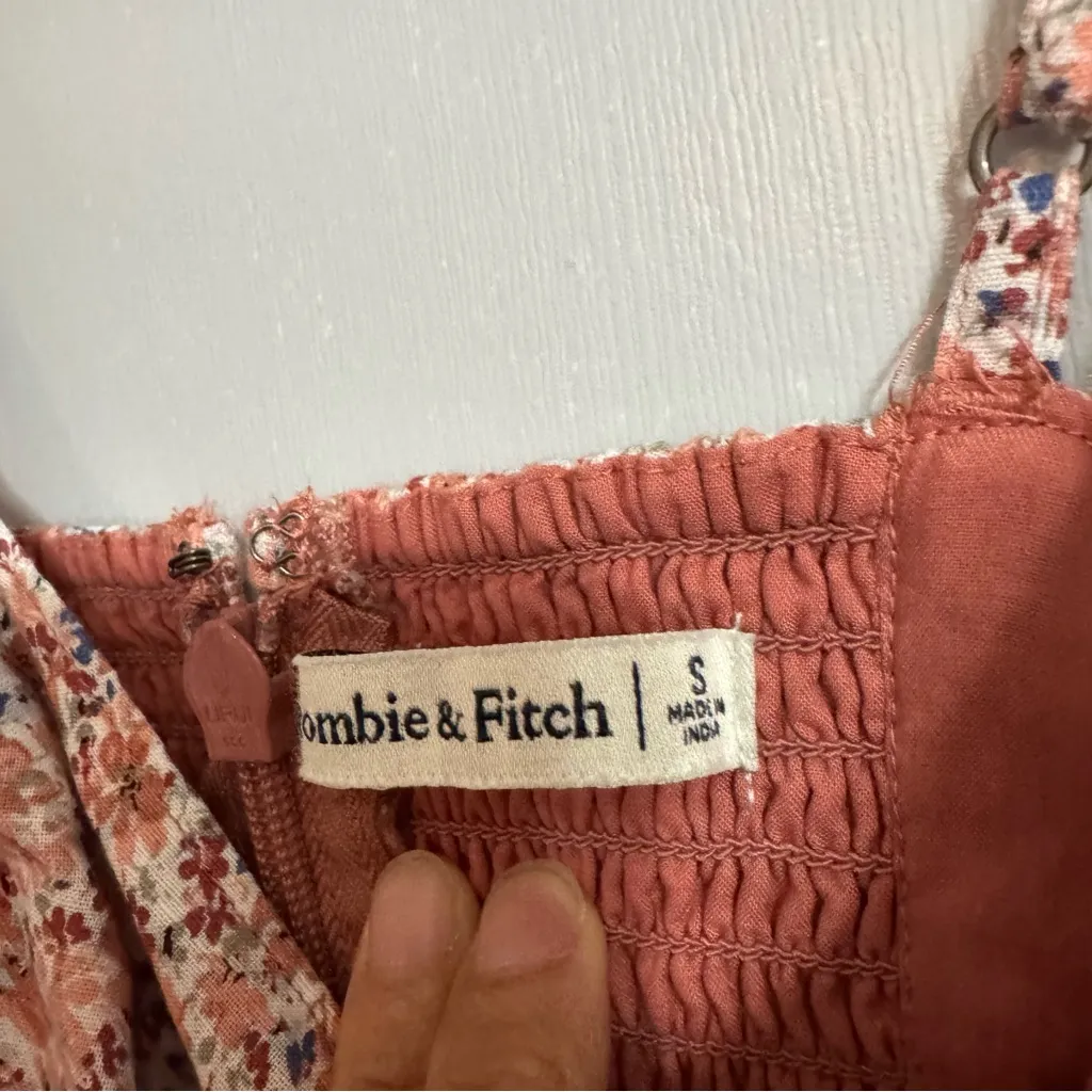 Abercrombie & Fitch Pink Floral Mini Dress Size Small - Image 3