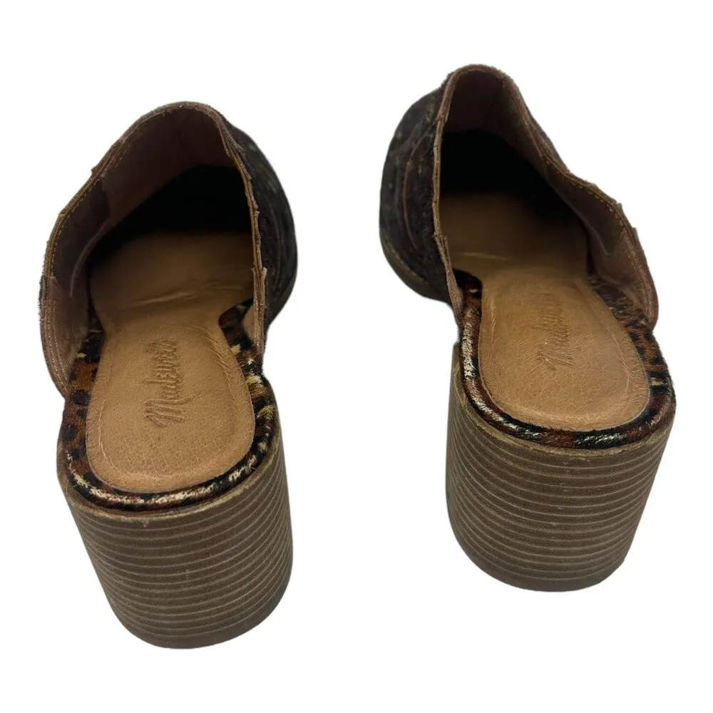 Madewell The Carey Mule in Painted Leopard Calf Hair Size 9 - Image 4