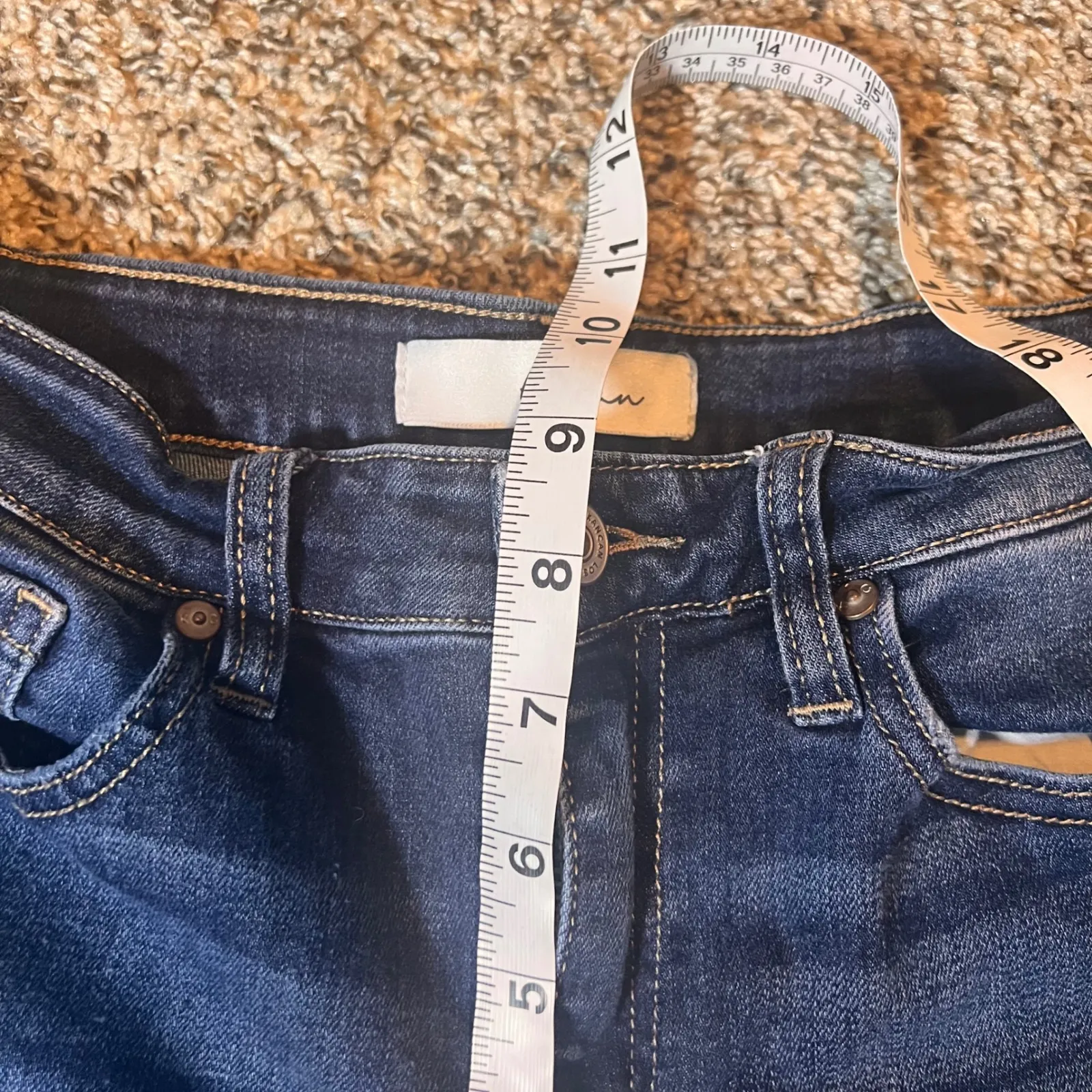 Kancan Distressed Skinny Jeans‎ Dark Wash Denim Ripped Size 5/26 Blue - Image 5