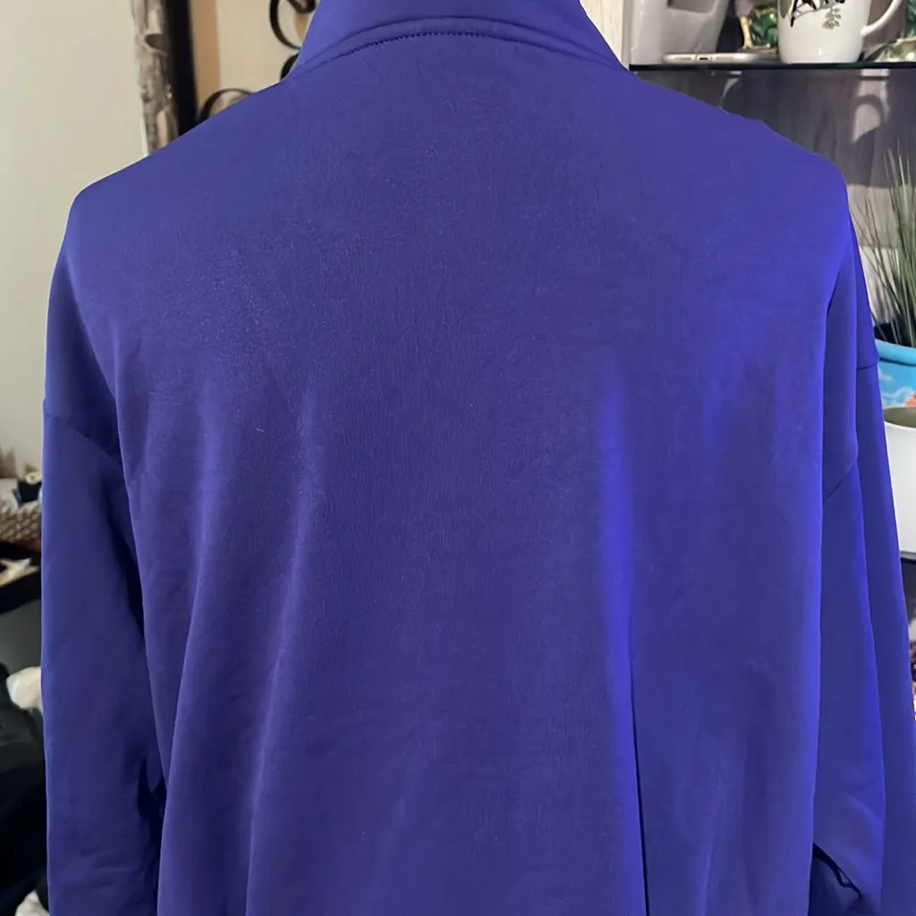 Athleta women’s quarter Zip-Up Sweater in purple size XL - Image 5