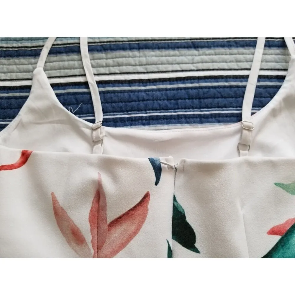 SHOWPO Way Out Dress In White Multi-color Floral Womens Size 8 - Image 3