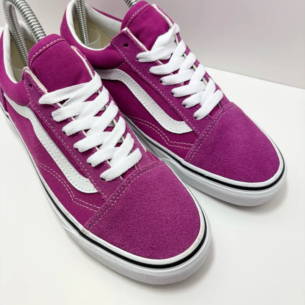 VANS Old‎ Skool Suede Shoes Purple size 7 - Image 2