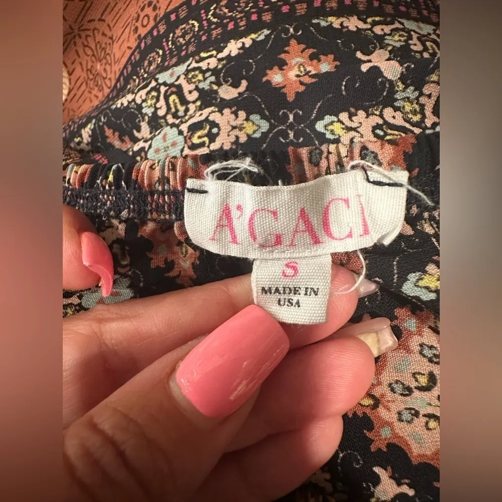 A’Gaci Bohemian Blouse Off Shoulder Long Sleeve Small - Image 6