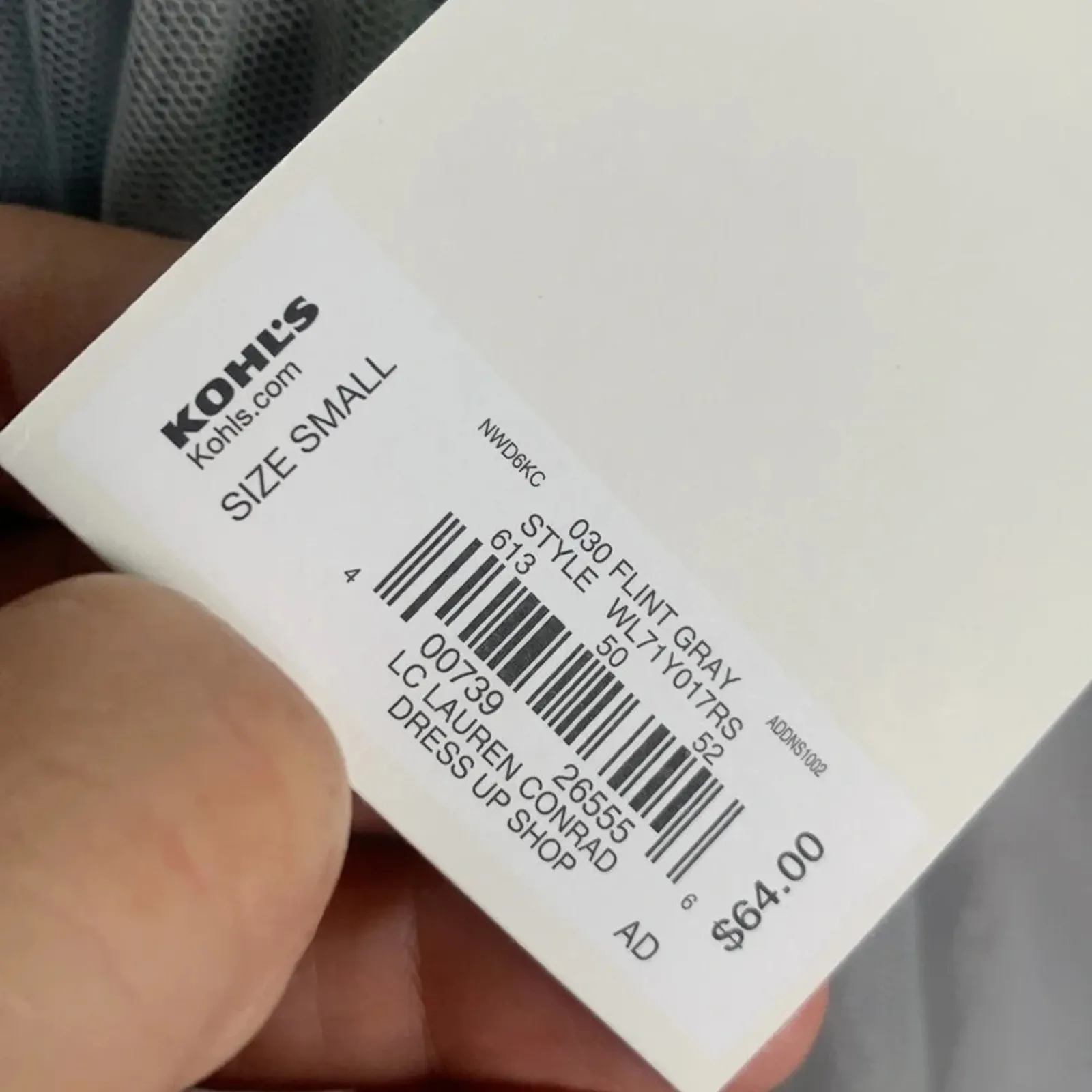 Lauren Conrad Dress Up Shop Flint Gray Ruffle Tulle skirt New w Tag W-381 Sz S - Image 6