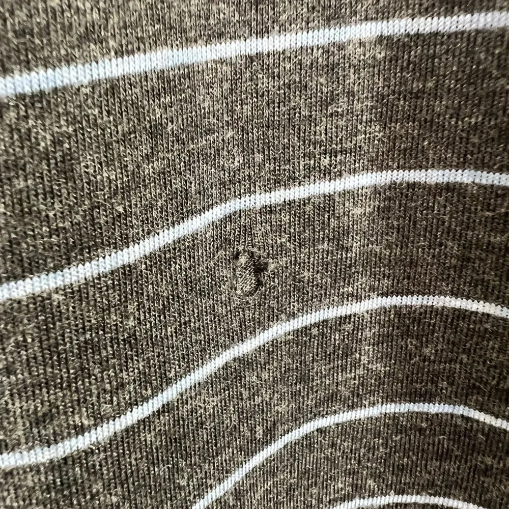 Marine Layered striped grey pullover hoodie size M/L - Image 3