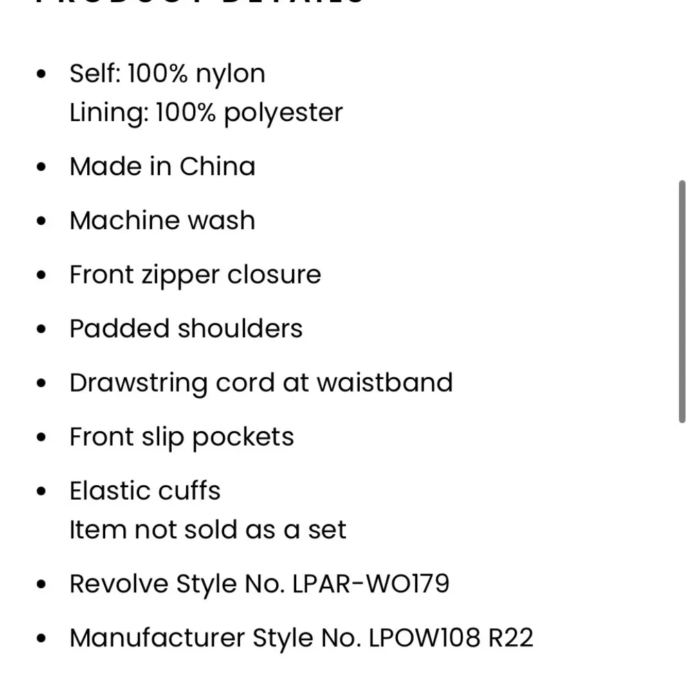 LPA jacket revolve Rina in pine‎ bark xxs nylon zip up toggle pockets - Image 10