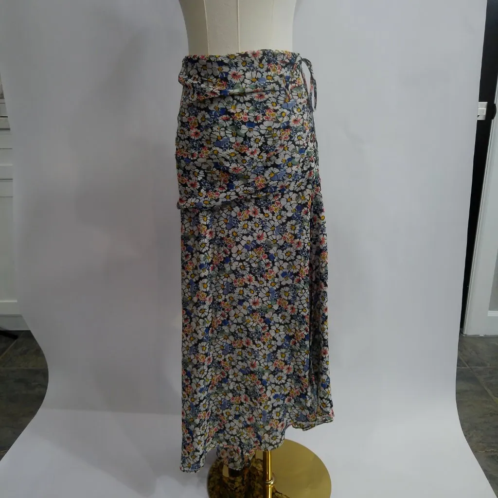 New! Veronica Beard‎ Lucien Silk Floral Midi-Skirt Sz 0 $498 - Image 4
