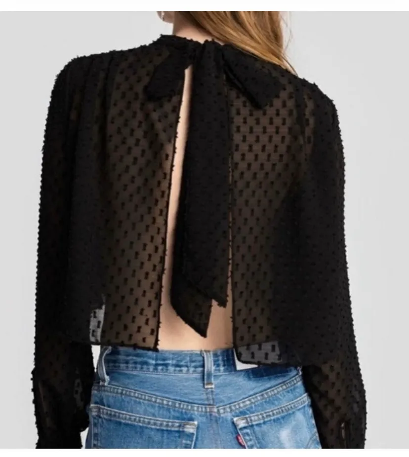 Wildfox Miami Dot blouse xs - Image 3