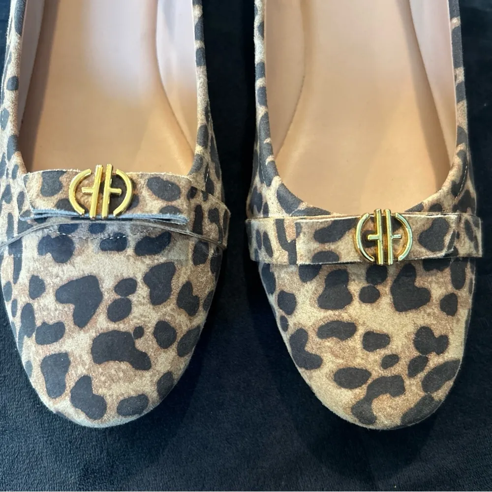 Cole Haan Women's Leopard Print Wedge Low Heels Sz 36 or US 6 - Image 6