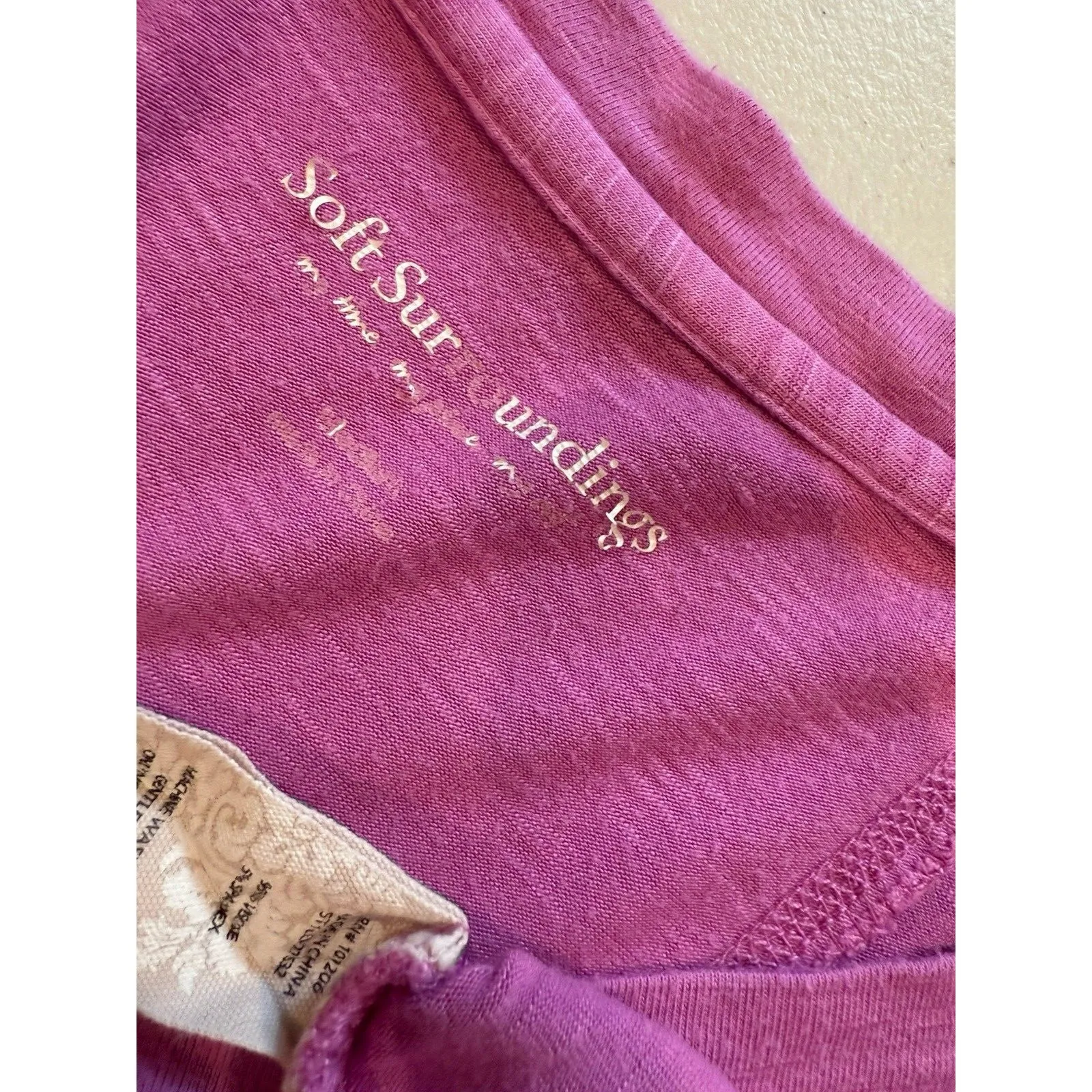 Soft Surroundings Tunic Top Womens Medium Stretch Travel Casual Basic Comfort - Image 3