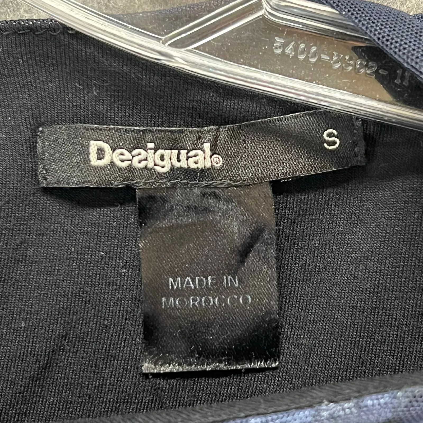 Desigual Rachel Shirt Blouse Women S Dark Blue Mesh Floral Dark Fairy Whimsygoth - Image 15