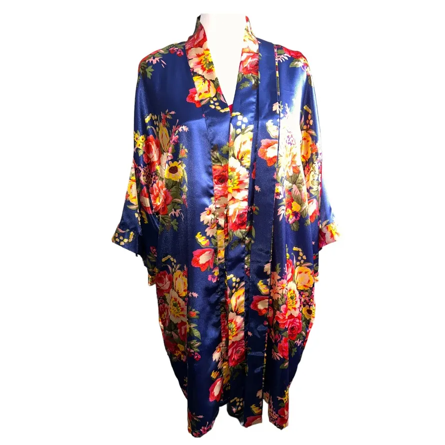 Ms.Lovely🦎Laurel Snow Floral Satin Robes🌵 - Image 5