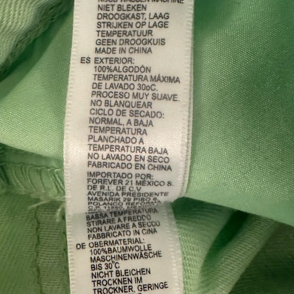 Forever 21 Green Distressed Jean Shorts - Image 10