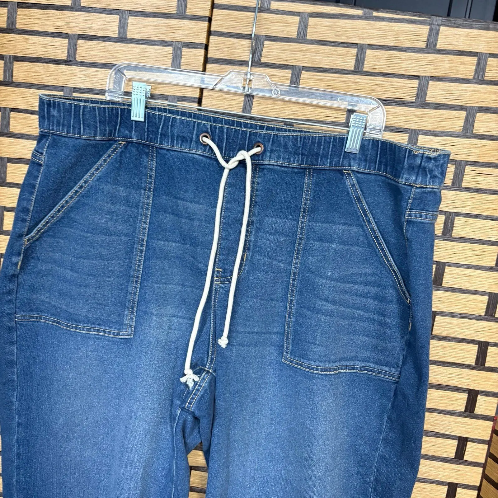 Terra & Sky Denim Pull On Jeans Size 1X Blue - Image 3