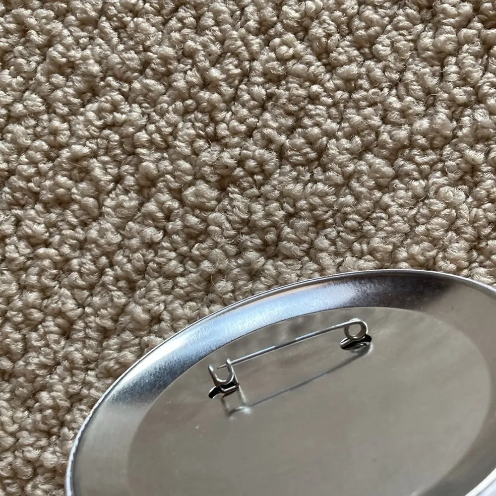 NEW Texas Bluebonnets Large Pepsi Style Pin Brooch Blue White 3.5” NWOT - Image 3